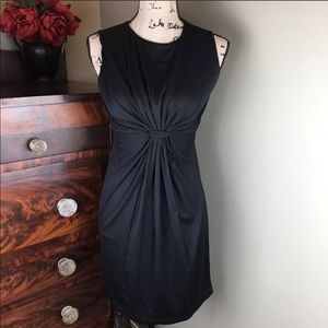 Susana Monaco Black stretchy sleeveless LBD dress